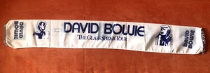 Scarf David Bowie Glass Spider Tour 1987 Blue Version 98x14cm Original - Imagen 1 de 2