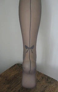 Medias Couture Con Diseño Mariposa Trasero Dorado T1 Fabricado En Francia - Imagen 1 de 2
