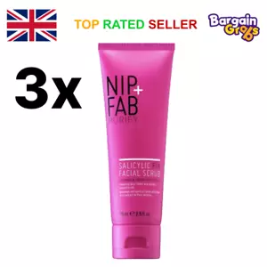 Nip + Fab Purify Salicylic Fix Facial Scrub Pack of 3 (75ml each) - Picture 1 of 1