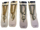 SET OF 4 - Blue Moon Beads Metal Necklace - Silver (2) & Gold (2) 30" in