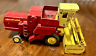 1960's Ertl New Holland Combine Red and Yellow 1/32 Nice Vintage Piece