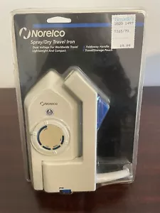 New NOS 1991 Norelco Spray Dry Worldwide Folding Travel Iron TI65 Dual Voltage - Picture 1 of 4