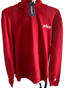 Sudadera Pullover Prince Pickleball Para Hombre Polar Con Capucha - Roja PEQUEÑA NUEVA - Imagen 1 de 9
