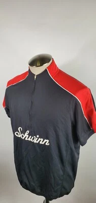 SCHWINN Half Zip Short Sleeve Bike Bicycle Riding Racing Cycling Jersey Large - Image 1 of 4