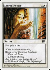 4x Sacred Nectar - 8th Edition Common White Sorcery MTG LP EDH Magic - MTG_Dom