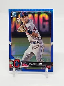 TYLER FREEMAN 2019 Bowman Chrome True BLUE REFRACTOR GUARDIANS /150 π₯ - Picture 1 of 10