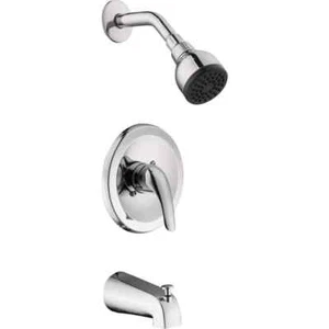 Glacier Bay Aragon Single-Handle 1-Spray Tub & Shower Faucet in Chrome w/ Valve - Picture 1 of 8