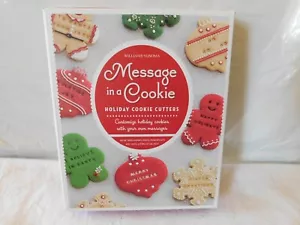 Williams Sonoma Weihnachtsbotschaft im Plätzchen Urlaub Ausstecher Set Neu im Karton - Bild 1 von 9