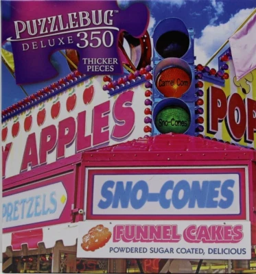 350 Pieces Jigsaw Puzzle Carnival Concession Stand 20 X 12 Puzzlebug Deluxe - Image 1 of 3