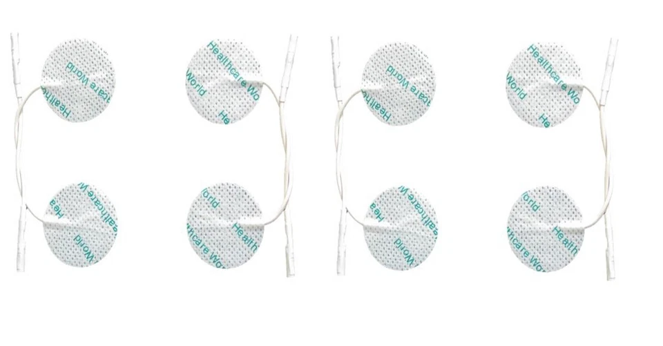Small Circular Adhesive Electrode Tens Machine Pads Set of 8