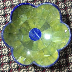 3375 Carats Hand Made Lapis Lazuli With Serpentine Bowl. - Picture 1 of 8