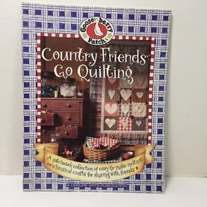 Country Friends Go Quilting Quilt Book Gooseberry Patch - Picture 1 of 10