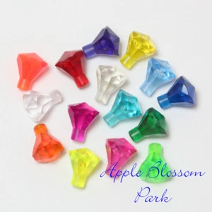 Lot/15 Rare LEGO JEWELS Gem/Crystal Pirate Treasure Trans Gems Orange Med Blue + - Picture 1 of 3