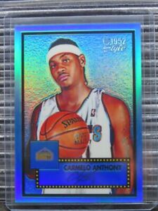 2005-06 Topps 1952 Style Carmelo Anthony Chrome Blue Refractor #144/149 Nuggets