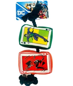NEW Dog Toy! DC Comics Joker Playing Cards 10” Plush Squeaker Rope Toy, S-L Dogs - Picture 1 of 5
