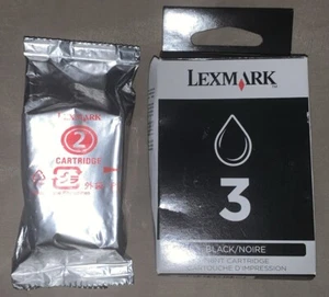 NUEVO Combo de cartucho de tinta para impresora a color Lexmark #2 genuino y #3 nuevo - Imagen 1 de 3