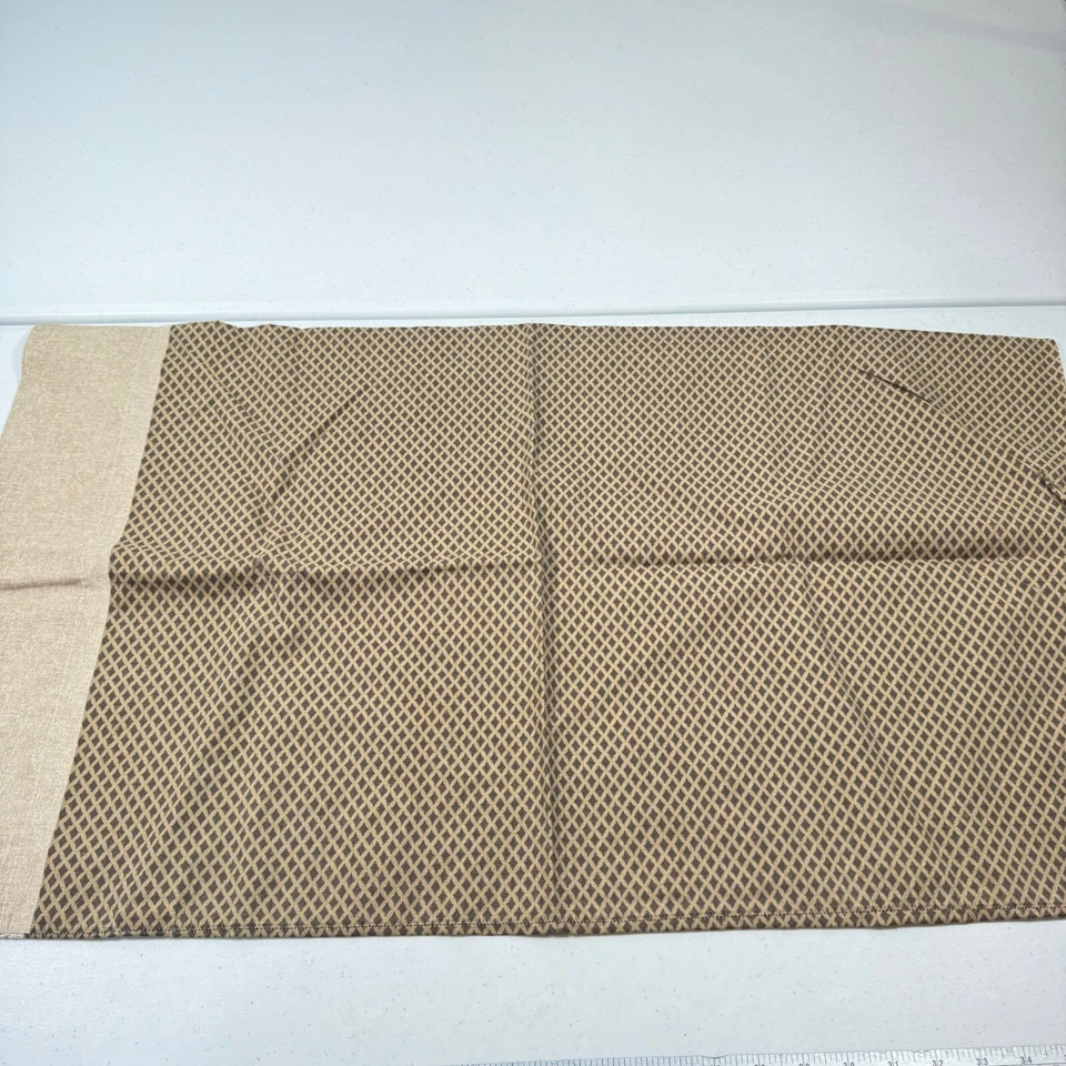 винтажный jcpenney наволочка стандартный коричневый бриллиант геометрический хлопок смесь США - Изображение 1 из 4