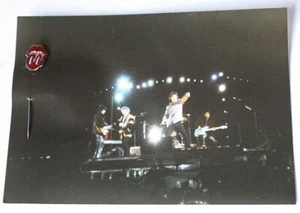 Rolling Stones Kodak Paper Concert Photo Metal Tongue Stick Pin Attached COOL -- - Picture 1 of 1