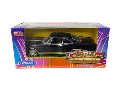 Chevrolet Impala 1965 negro Low Rider diecast modelo a escala 1:24 - Welly 22417LRBK Foto 1 de 3