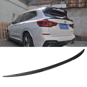 FOR BMW X3 X3M G01 2019UP CARBON FIBER REAR MIDDLE SPOILER TRUNK BOOT WING LIP - Bild 1 von 22