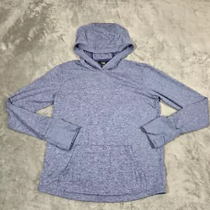 Athleta Girl Uptempo Hoodie XL 14 Blue Lightweight Cuffins Preppy Gym Activewear - Picture 1 of 9