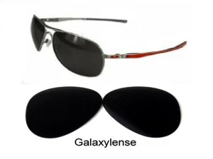 Galaxy Replacement Lenses For Oakley Plaintiff Sunglasses Black Polarized - Picture 1 of 9