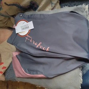 BNWT Firefoot Thornto Breeches Charcoal/Rose Gold Size 6 - Picture 1 of 3