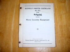 1946 Hotpoint Washing Machines Dryers Parts Catalog