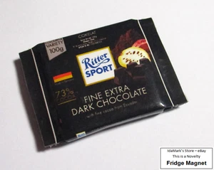 RITTER Sport CHOCOLATE OSCURO Pack IMÁN NEVERA Novedad Indonesia 3D 2" Largo Lindo - Imagen 1 de 12