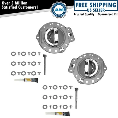Kit de manija de puerta y bisel par gris y cromado para Jeep Commander Foto 1 de 4
