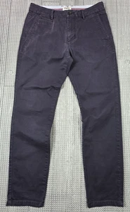 Perk Chino Pants 31x30 Blue Gray Slim Fit Stretch Tapered Cotton Twill Khaki - Picture 1 of 14