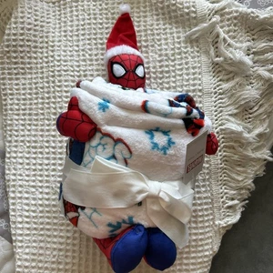 Marvel Spider Man Holiday Buddy & Throw 50×60 by The Big One - Picture 1 of 4