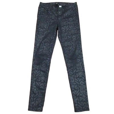 Pantalones para mujer Divided by H&M negros estampado de estrellas pierna ajustada 6 Foto 1 de 4