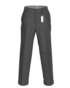 NWT ISAIA Napoli PANTS dress dark grey wool linen cotton trousers luxury Ita 50 - Picture 1 of 5