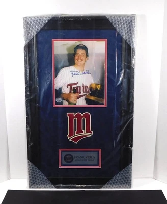 Frank Viola Firmado 8x10 Color Foto Enmarcado Exhibición Gemelos Fanáticos Automático Foto 1 de 4