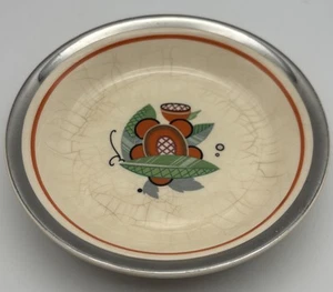 Art Deco American Chinaware ACW1 kleine Dipschale Blumen Obst - Bild 1 von 5