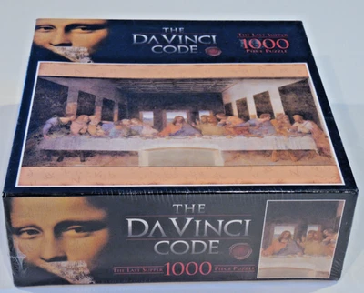 DaVinci Code The Last Supper 1000 Piece Jigsaw Puzzle RoseArt New - Sealed - Image 1 of 4