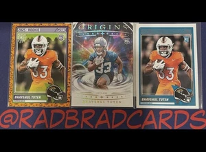 NFL Football Jacksonville Jaguars 25 Panini Bhayshul Tuten 3 Rookie Card Lot  - Picture 1 of 1