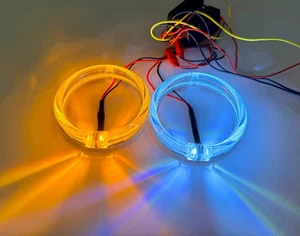 Angel Ring CREE Chipset 80mm White Orange Signal Mode - Picture 1 of 3