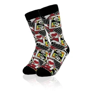 Panda Playing Cards Socks from the Sock Panda (Adult Small) - Picture 1 of 7