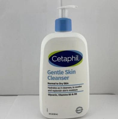 Cetaphil LIMPIADOR SUAVE PARA PIEL SENSIBLE NORMAL A SECA SIN FRAGANCIA, 20 OZ Foto 1 de 3