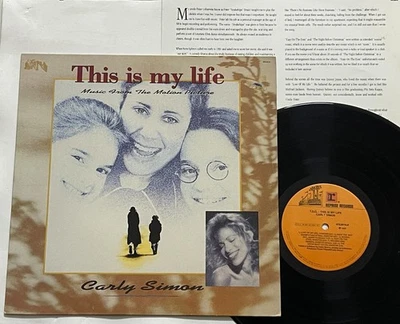 Carly Simon - This Is My Life OST BRAZIL 1st press LP 1991 Soundtrack - Image 1 of 3