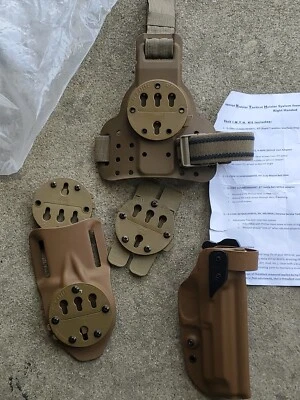 Новая улучшенная модульная тактическая кобура IMTH для правой руки цвет койот коричневый - Изображение 1 из 4