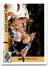 1991-92 UPPER DECK K. JOHNSON VS. STOCKTON PHOENIX SUNS/UTAH JAZZ #32