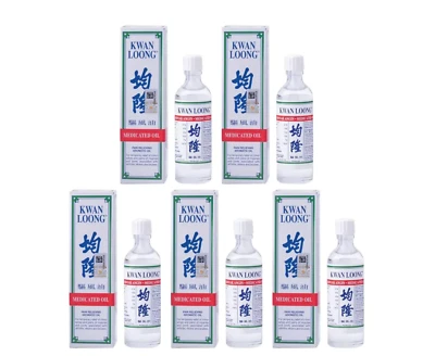 5X Kwan Loong (EXP2029) Medicated Oil 15ml bottles with Menthol & Eucalyptus OiL - Image 1 of 4