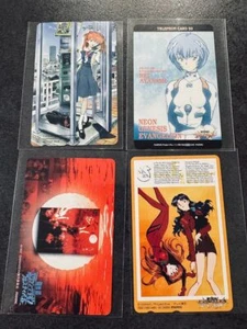 Evangelion Phone Card set of 4 no use Ayanami Asuka Misato GAINAX from Japan - Picture 1 of 2