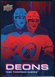 TAGE THOMPSON 2023-24 UPPER DECK DEONS SSP INSERT #D-12 BUFFALO SABRES