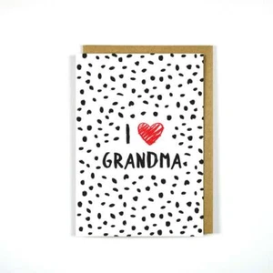 Greeting Card Mother's Day I Heart Grandma - Picture 1 of 3