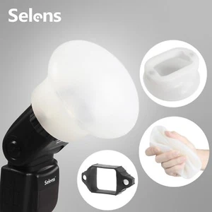 Selens Magnetic Flash Modifier Sphere Soft Diffuser Bounce+Rubber Band Universal - Picture 1 of 10