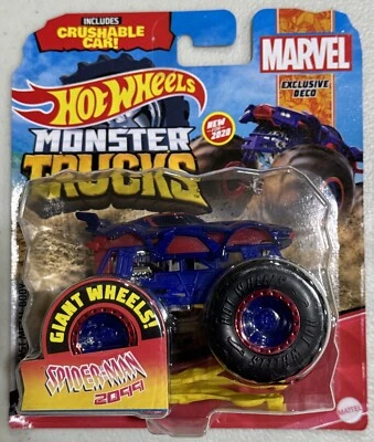 Hot Wheels Monster Trucks SPIDERMAN 2099 EXCLUSIVE DECO Inverse Spiderman VHTF - Image 1 of 2